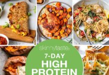 Paket Makan 7 Hari Tinggi Protein dan Serat Tinggi untuk Nutrisi Seimbang