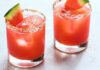 Wassermelone isst man am besten im Glas
