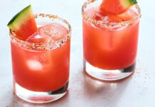 Wassermelone isst man am besten im Glas