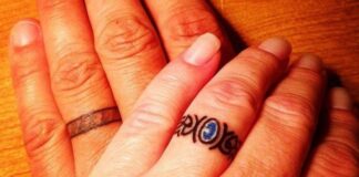 Por que os casais estão trocando alianças de casamento por tinta permanente